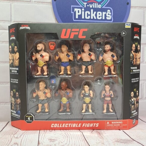 PMI UFC Collectible Fights Octagon Fighters Collectible Fights 8 Figurines Set - Picture 1 of 13